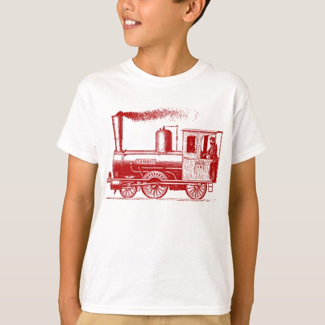 T-shirt Un homme et son train - Ruby (Devant)