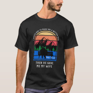 T-shirt Un homme marié béni par un chrétien rétro