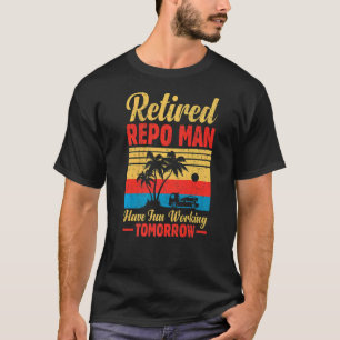 T-shirt Un Homme Retraité S'Amuse Au Travail Demain Vintag