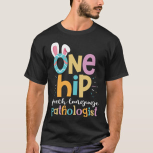 T-shirt Un Hop Discours Langue Pathologiste Pâques Bunny S