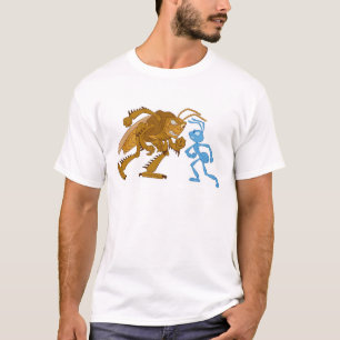 T-shirt Un Hopper et un Flik de Bug veulent combattre Disn