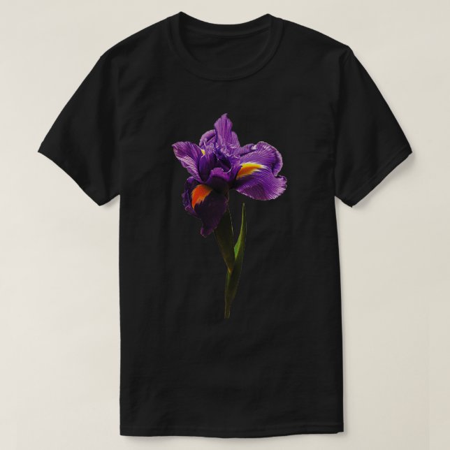 T-shirt Un Iris Violet (Design devant)