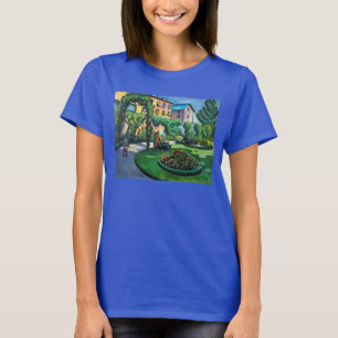 T-shirt Un Jardin, Gartenbild par August Macke, Art Vintag