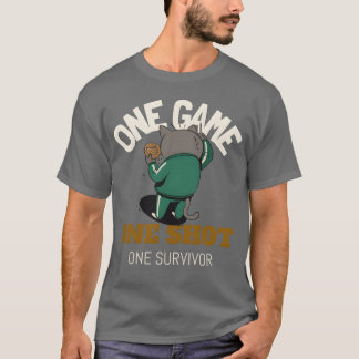 T-shirt Un jeu un coup un survivant amis famille
