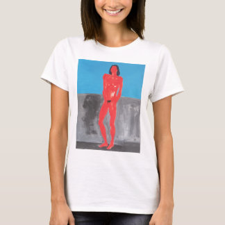 T-shirt Un jeune homme penché sur la digue