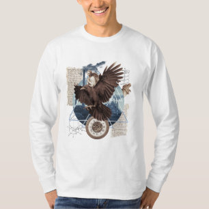T-shirt Un joli collage avec aigle
