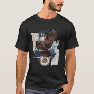 T-shirt Un joli collage avec aigle