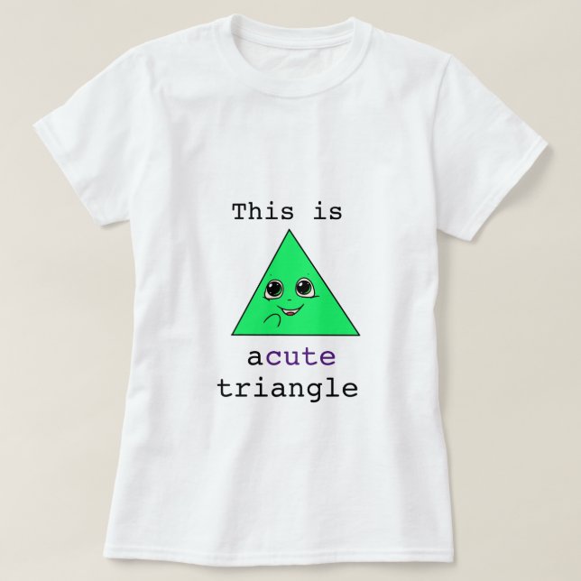 T-shirt Un joli triangle (Design devant)