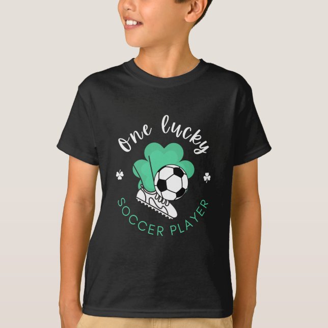 T-shirt Un joueur de football chanceux drôle Humoristique  (Devant)