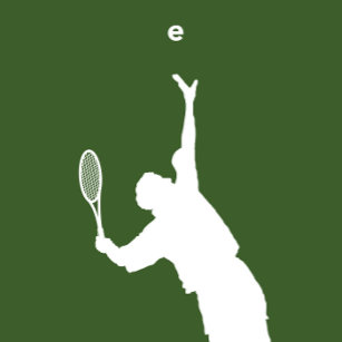 T-shirt Un joueur de tennis frappe un service