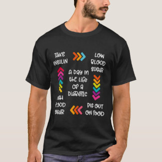 T-shirt Un Jour Dans La Vie D'Un Diabétique