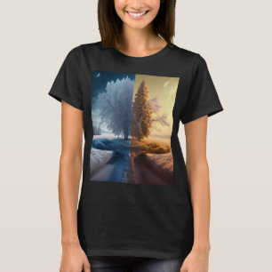 T-shirt Un jour en hiver