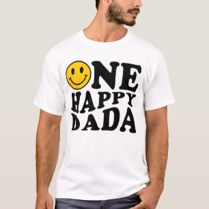 T-shirt Un Joyeux Dada Jaune Correspondant Un Anniversaire