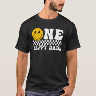 T-shirt Un joyeux Dude Dada 1er Anniversaire Famille Corre