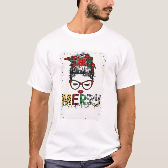 T-shirt Un Joyeux Mama Messy (Devant)