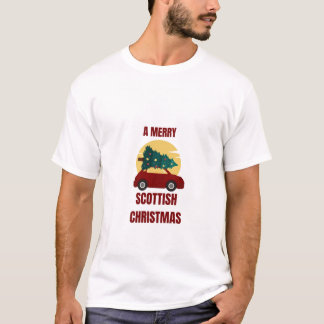 T-shirt Un joyeux Noël écossais