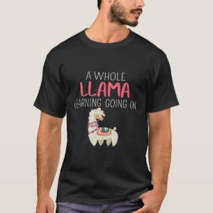 T-shirt Un lama entier apprenant aller à l'école Alpaca Sc