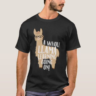 T-shirt Un lama entier apprenant aller sur des professeurs
