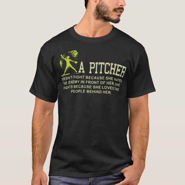 T-shirt un lanceur de baseball à l'amérique (Devant)