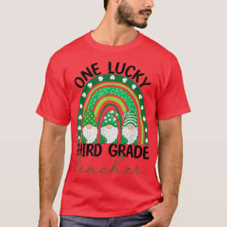 T-shirt Un Lucky 3e grade Professeur Gnomes St patrick R
