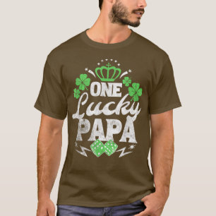 T-shirt Un Lucky Papa Jour de la Saint Patrick Cadeau Vint