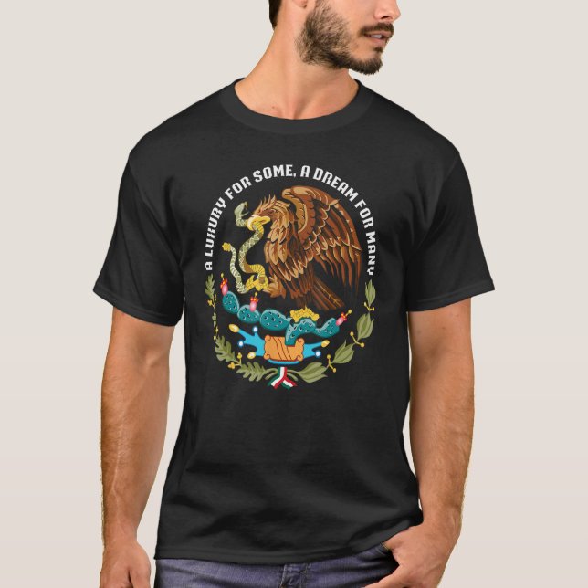 T-shirt un luxe pour certains rêve pour beaucoup d'aigle m (Devant)