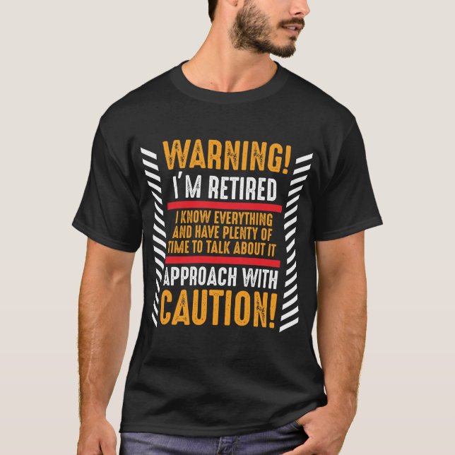T-shirt Un mari retraité (Devant)