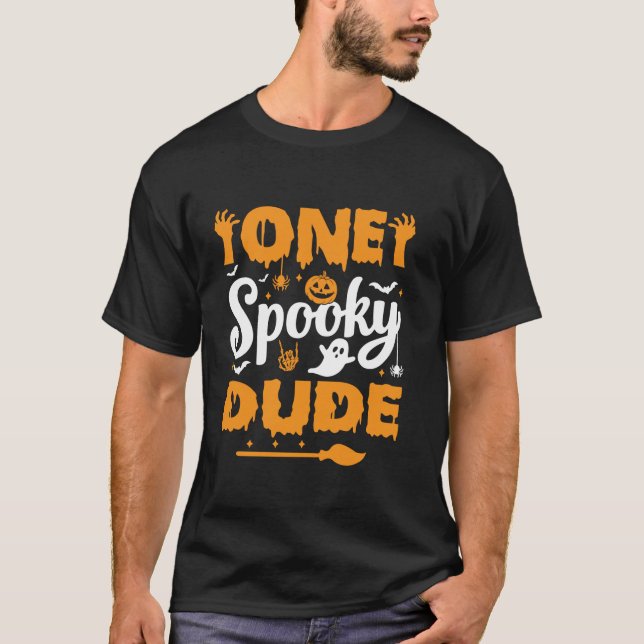 T-shirt Un Mec Éffrayant Correspondant Famille Costumes d' (Devant)