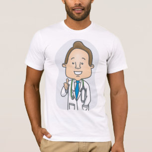 T-shirt Un médecin souriant qui donne des pouces avec du s