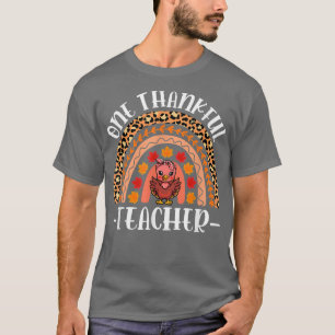 T-shirt Un Merci Maître Leopard Rainbow Thanksgiving