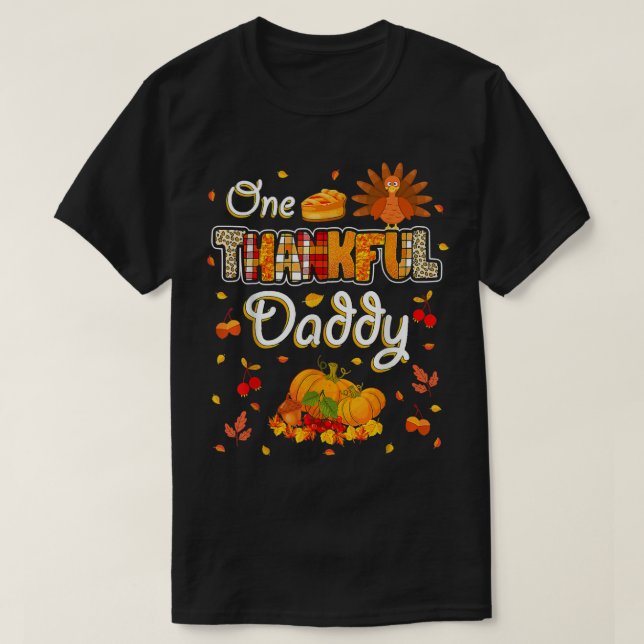 T-shirt Un Merci Papa Automne Feuilles Automne Papa Thanks (Design devant)