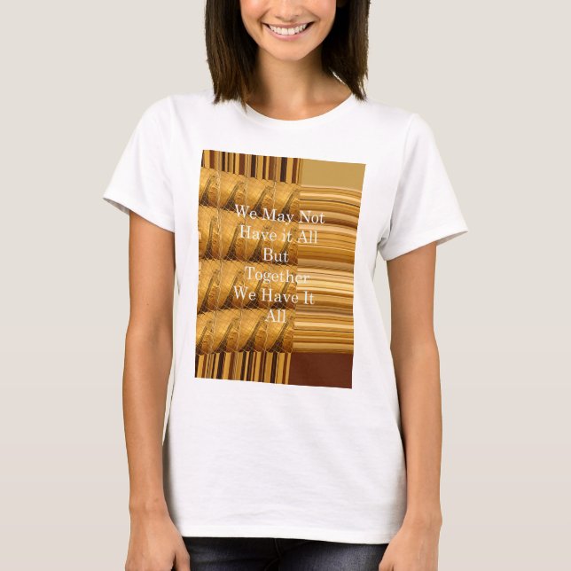 T-shirt Un message inspirant avec la conception africaine  (Devant)