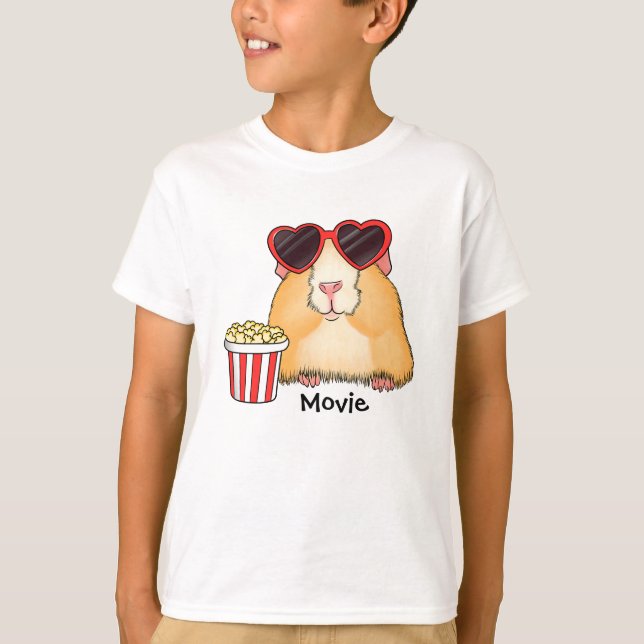 T-shirt Un mignon hamster. fan de cinéma. Amoureux du hams (Devant)