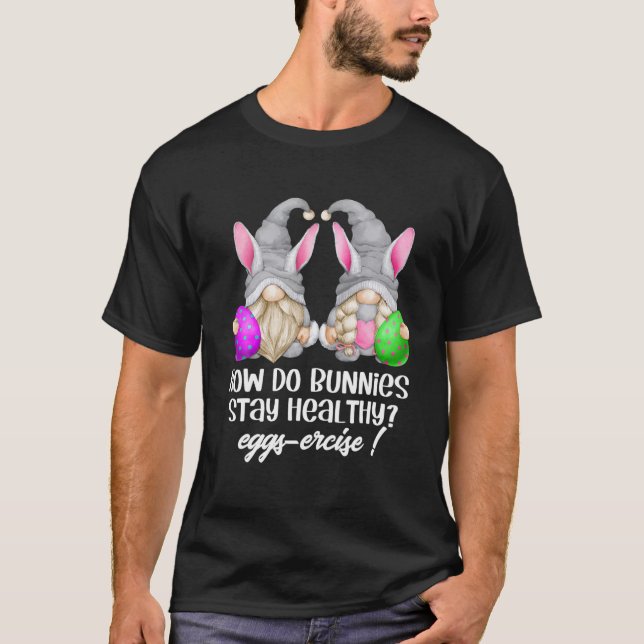 T-shirt Un Mignon Jeu De Pâques Pour Les Femmes De Gymnast (Devant)