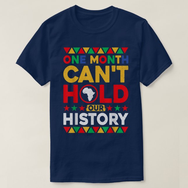 T-shirt Un mois ne peut pas retenir notre histoire Africai (Design devant)