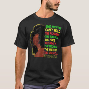 T-shirt Un Mois Ne Peut Pas Tenir L'Histoire Noire Histoir
