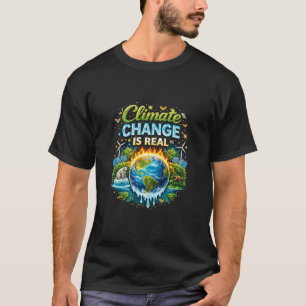 T-shirt Un monde qui se réchauffe