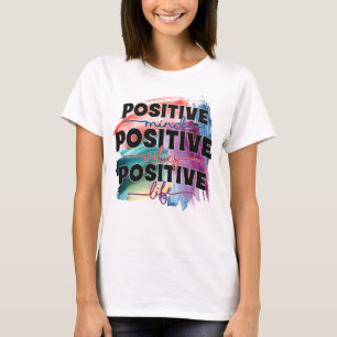 T-shirt Un mot d'art d'inspiration positive