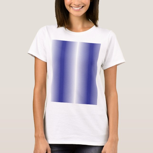 T-shirt Un motif géométrique bleu complexe avec symétrie (Devant)