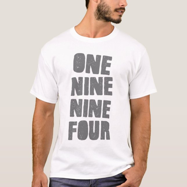 T-shirt Un neuf neuf chemise de quatre logos - blanc (Devant)