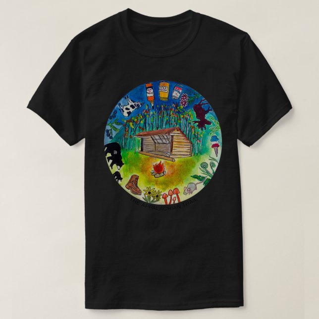T-shirt Un Ode vers le sentier des Appalaches (Design devant)