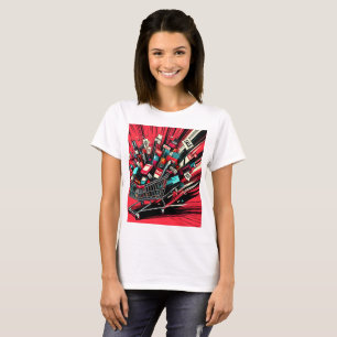 T-shirt un panier de batteries avec le mot x 1 dessus