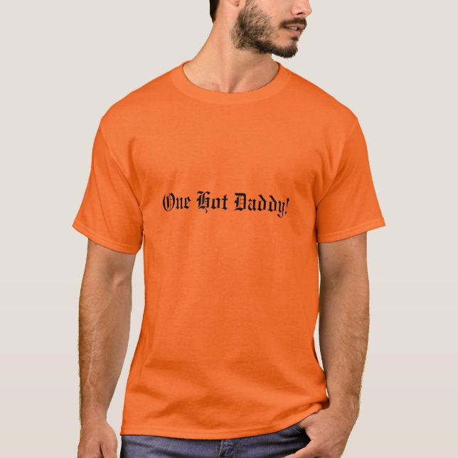 T-shirt Un papa chaud ! (Devant)