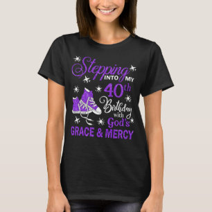 T-shirt Un pas dans mon 40e anniversaire avec la grâce de 