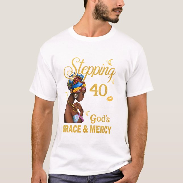 T-shirt Un pas vers mon 40e anniversaire (Devant)