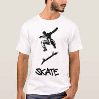 T-shirt Un patineur fait un saut et s'accroche dans l'air