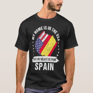 T-shirt Un patriote espagnol américain qui grandit fière M