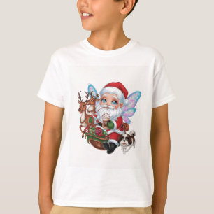 T-shirt Un Père Noël de fée mignon avec éclat