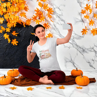 T-shirt Un petit Citrouille est en route - Maman To Be