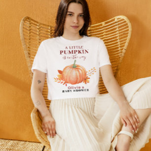 T-shirt Un petit Citrouille est sur le chemin Baby shower 